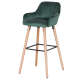 Бар стол от висококачествен бук - зелен