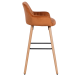 Бар стол от висококачествен бук - оранжев