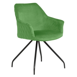 Широк и удобен трапезен стол - светлозелен