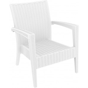 Бяло кресло за градина