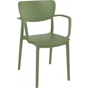Бар стол  54/53/82см - маслено зелен