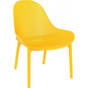 Кресло 60/71/83см- полипропилен с фибро стъкло ,жълт
