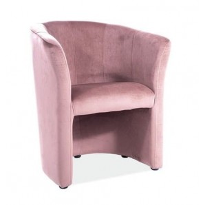 Розово кадифено кресло Resty