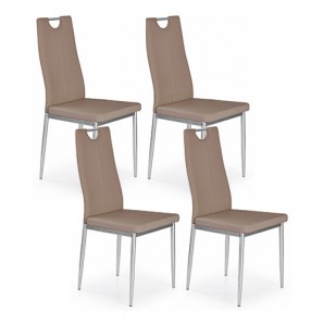 4 Стола комплект - цвят капучино
