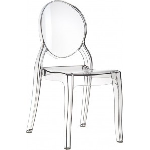 Пластмасов градински стол - поликарбонат, прозрачен