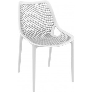 Пластмасов градински стол - полипропилен, бял
