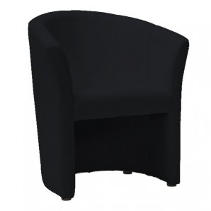 Кресло от еко кожа - черен