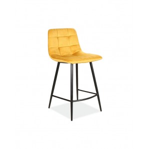 Бар стол Velvet - жълт/къри