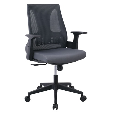 Офис стол цвят черен-сив