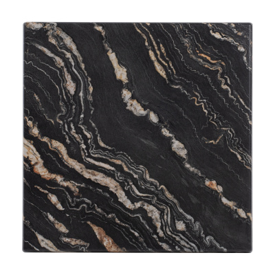 Верзалитов плот 60х60 цвят черен-златист мрамор