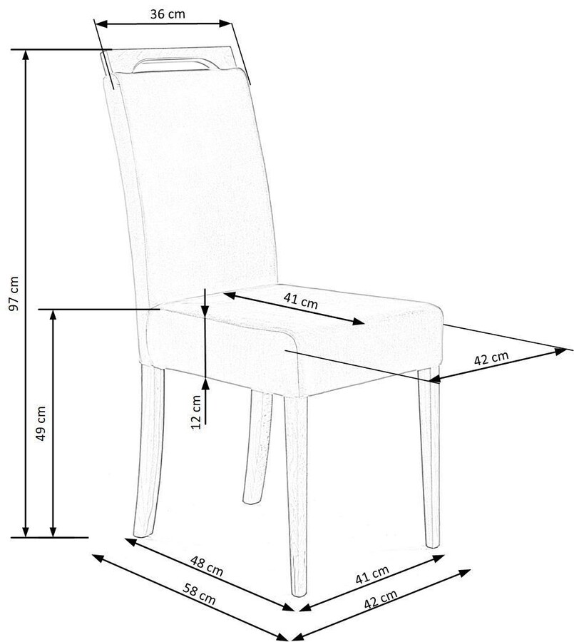 Стол – меден дъб/светлокафяв