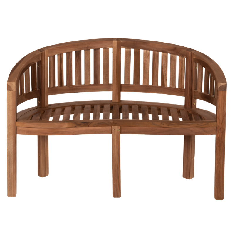 BENCH 2-SEATER CAPO HM9538 TEAK WOOD IN NATURAL COLOR 121X59X86Hcm.