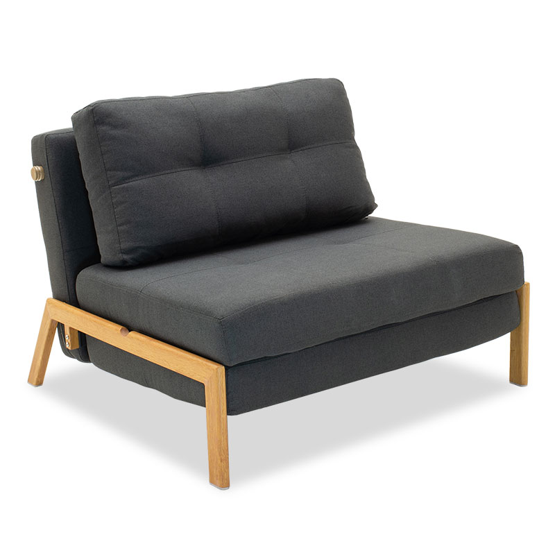 Кресло-легло цвят антрацит