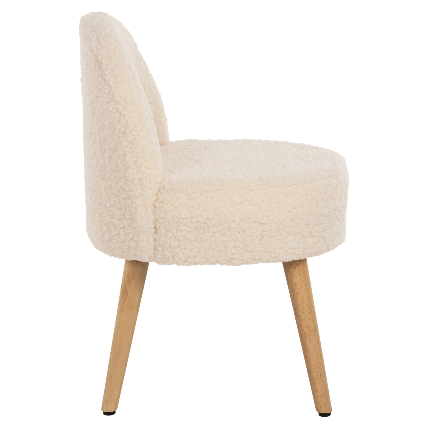 Стол-табуретка букле бял цвят