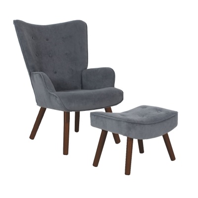 Комплект сив велур