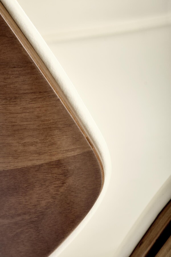 Въртящо се кресло – орех/крем