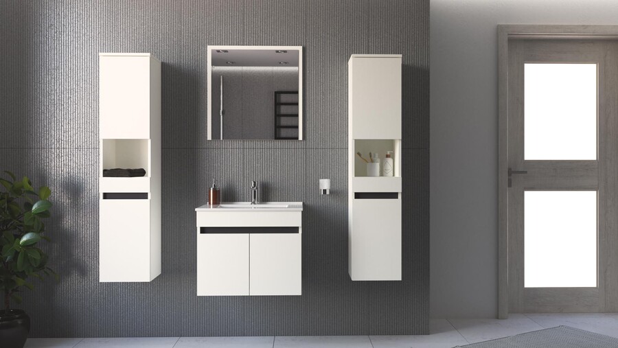 Огледало за баня 60×60 – бяло