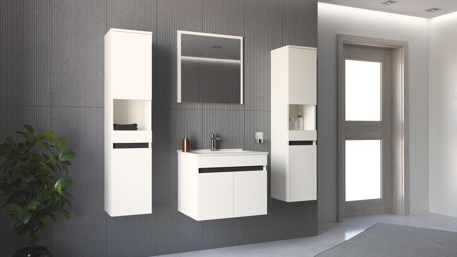 Огледало за баня 60×60 – бяло