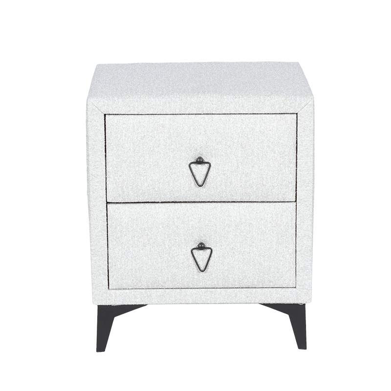 Нощно шкафче за спалня KOLAJEN LINEN - сив 02