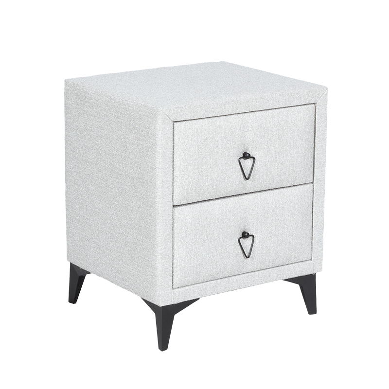 Нощно шкафче за спалня KOLAJEN LINEN - сив 02