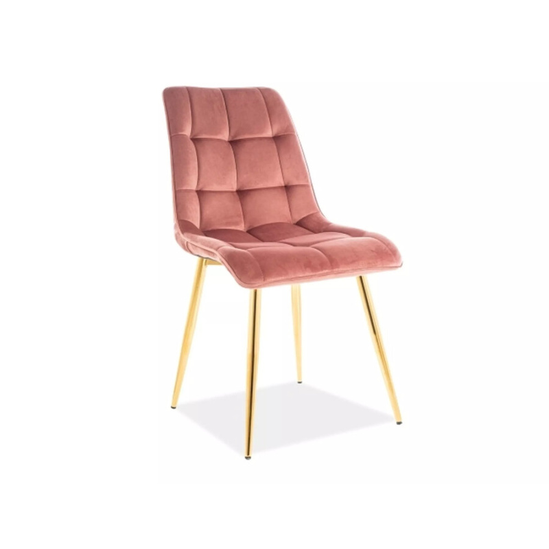 CHIC VELVET стол Gold - антично розово Bluvel 52