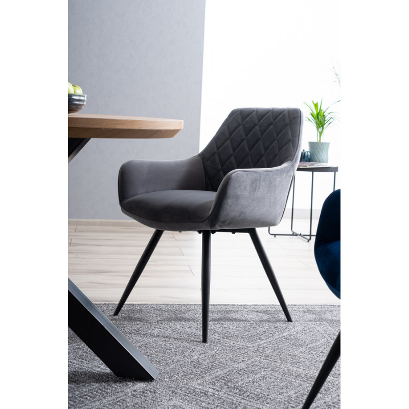 Трапезарен стол - сив Bluvel 14