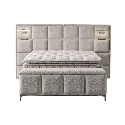 Тапицирана спалня с матрак I SLEEP 160 х 200 - шампанско 318