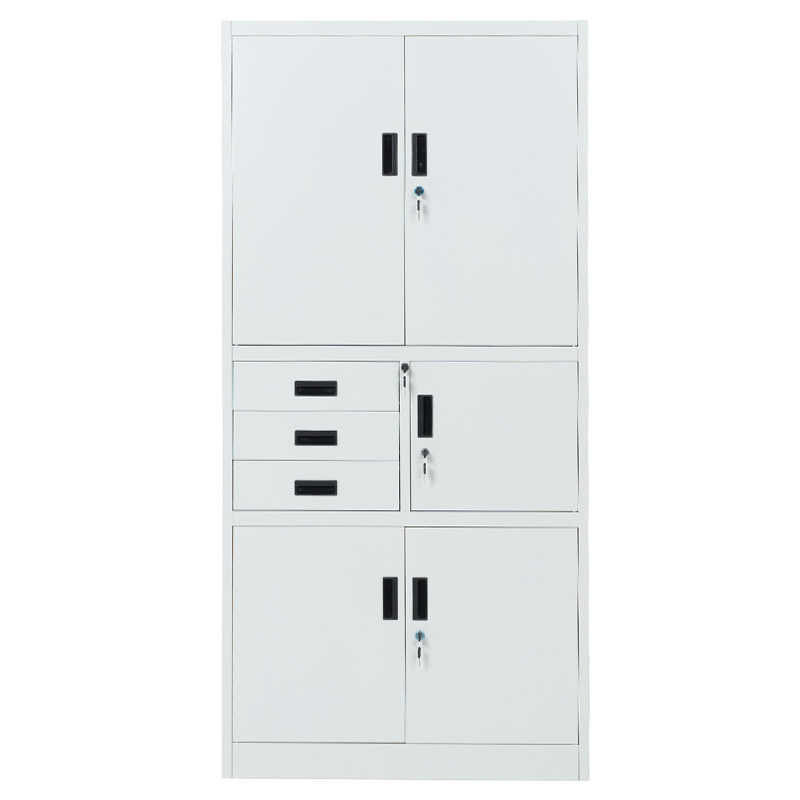 Метален шкаф Carmen CR-1281 Е K - сив