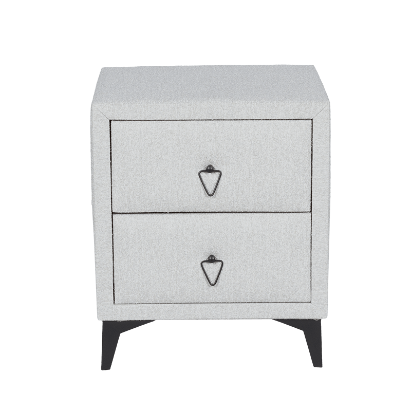 Нощно шкафче за спалня KOLAJEN LINEN – сив 02