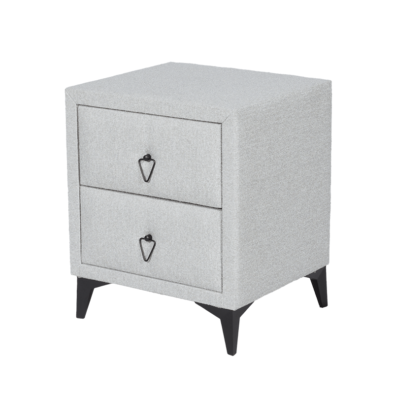 Нощно шкафче за спалня KOLAJEN LINEN – сив 02