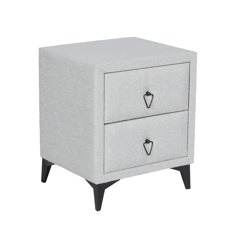 Нощно шкафче за спалня KOLAJEN LINEN – сив 02