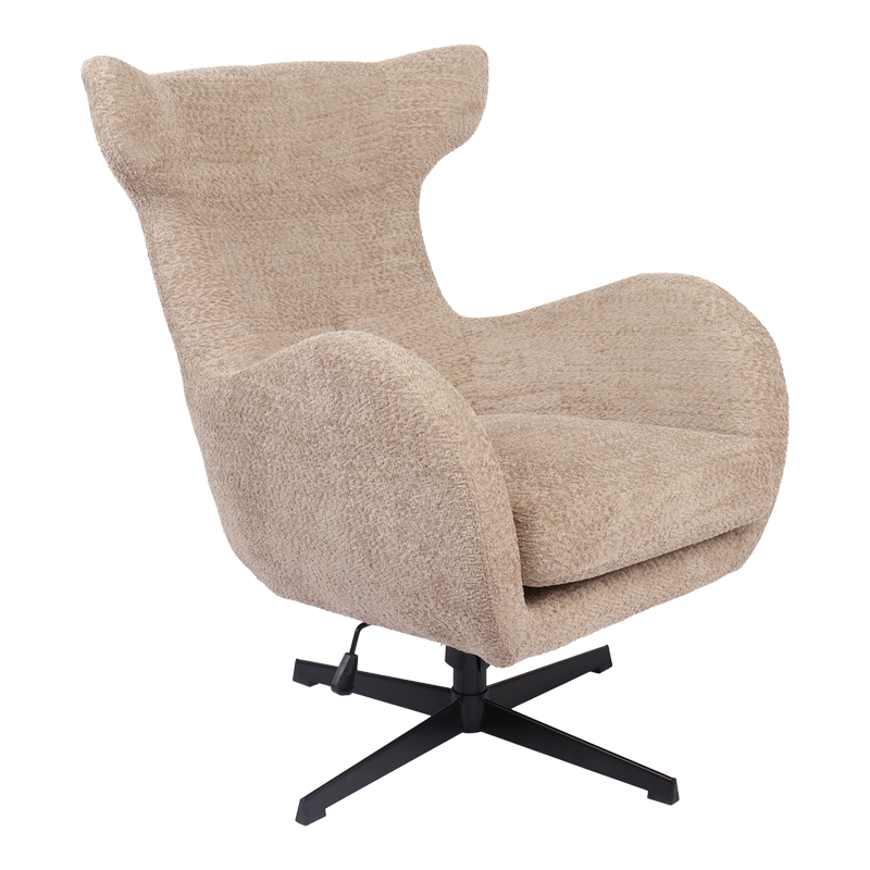 Въртящ се фотьойл бежов цвят