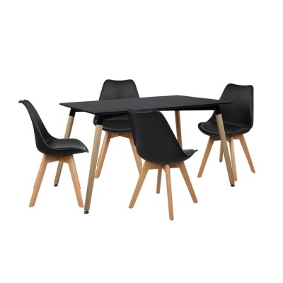 Комплект черен цвят
