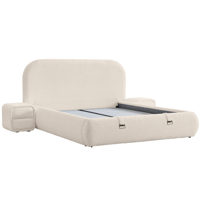 Тапицирана спалня с матрак FABER 160 х 200 - шампанско 01