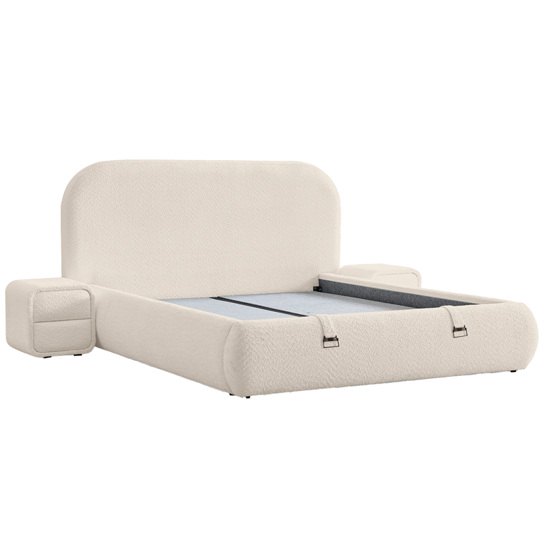 Тапицирана спалня с матрак FABER 160 х 200 – шампанско 01