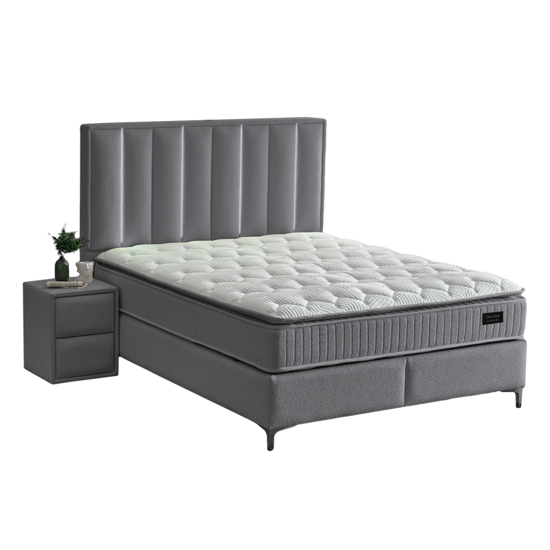 Тапицирана спалня с матрак MINI MOONLIGHT 140 х 200 – сив 16