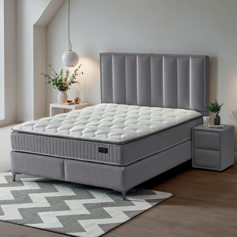 Тапицирана спалня с матрак MINI MOONLIGHT 140 х 200 – сив 16