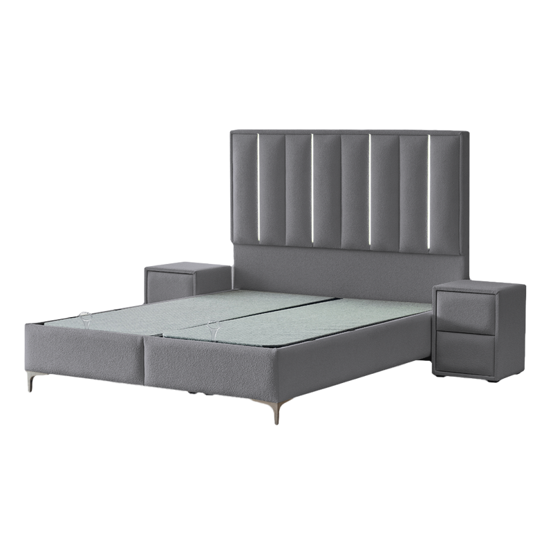 Тапицирана спалня с матрак MINI MOONLIGHT 140 х 200 – сив 16
