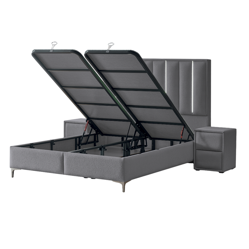 Тапицирана спалня с матрак MINI MOONLIGHT 140 х 200 – сив 16
