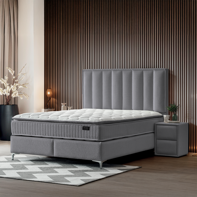 Тапицирана спалня с матрак MINI MOONLIGHT 140 х 200 – сив 16