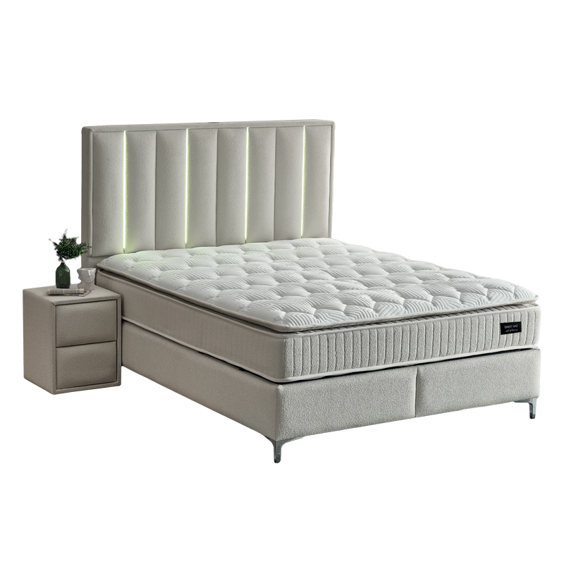 Тапицирана спалня с матрак MINI MOONLIGHT 160 х 200 – крем 01
