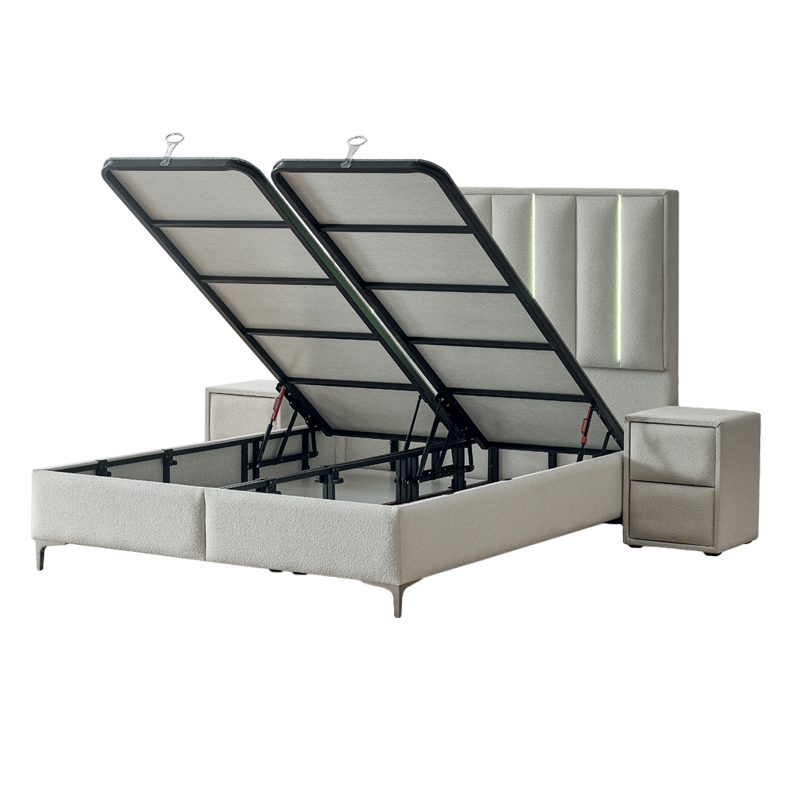 Тапицирана спалня с матрак MINI MOONLIGHT 160 х 200 – крем 01