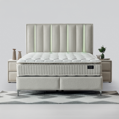Тапицирана спалня с матрак MINI MOONLIGHT 160 х 200 - крем 01