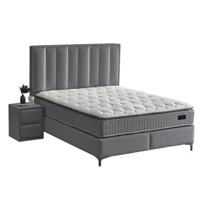 Тапицирана спалня с матрак MINI MOONLIGHT 160 х 200 - сив 16