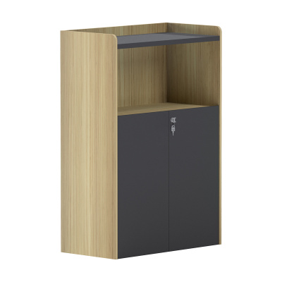 Шкаф 80x40x120 см натурал-антрацит