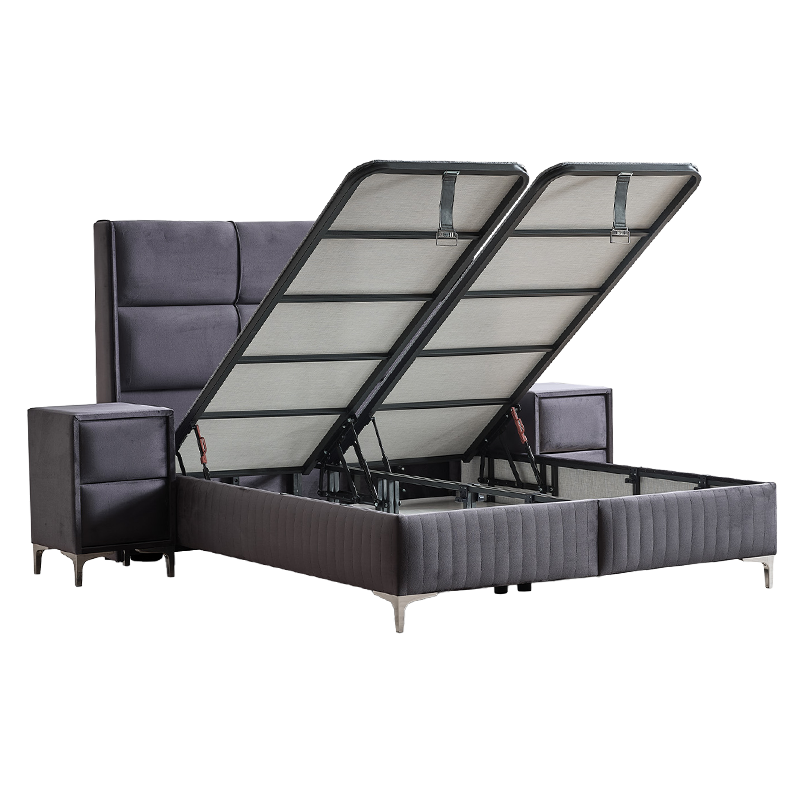 Тапицирана спалня с матрак BELLA 180 x 200 – графит 29