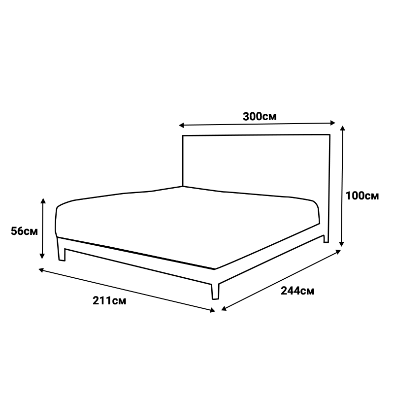 Тапицирана спалня с матрак BUMBY 160 x 200 – бял 01