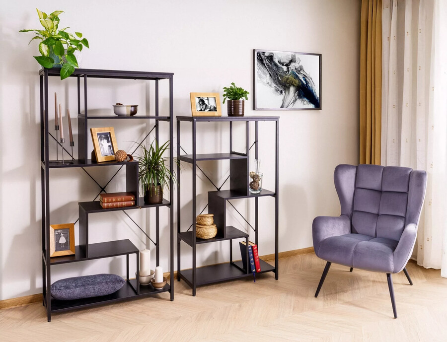 Кадифено кресло – сив
