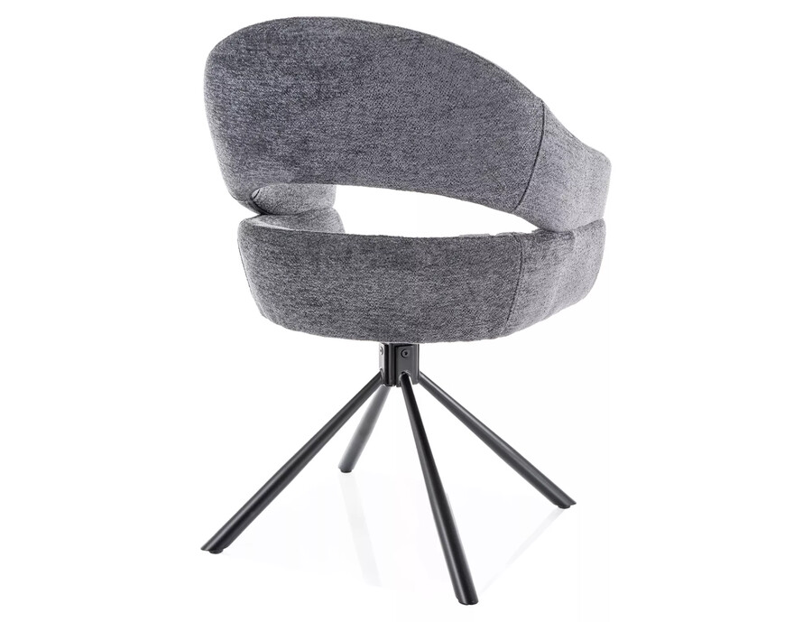 Въртящ се стол – тъмносив