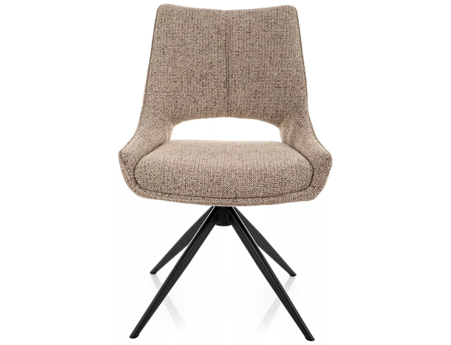 I тапициран въртящ се стол – тъмнобежов